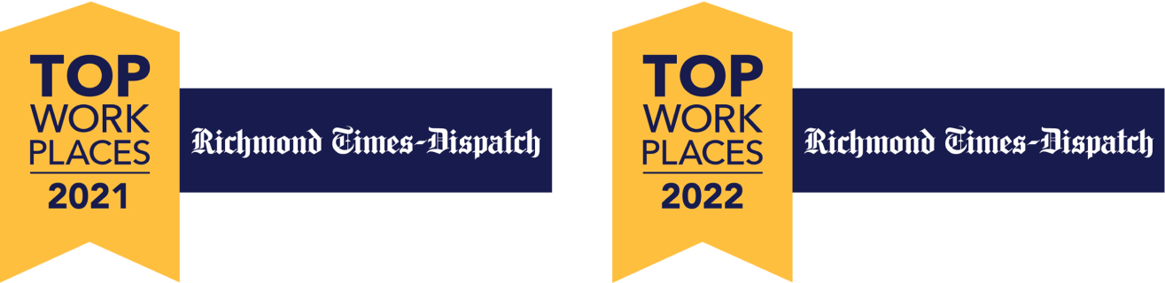 Top Workplaces Award logo for 2021 and 2022